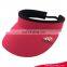 Custom New Fashion Foldable CheapRed Embroidery Adults Visor Sun Hat