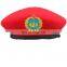 China cheap price army beret cap with 100% wool in Guangdong