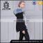 2017 fashion light blue fox fur coat with fur hood womens