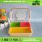 Food Grade 3 Dividers Demountable Food Storage Sushi Packaging Box Keep Freshness