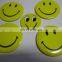 Cute smiley face button metal badge