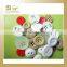4 hole rubber button in white color