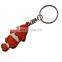 Summer promotional items football metal keychain for world cup brazil
