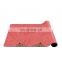 Eco friendly suede natural rubber customized printing yoga mat