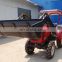Quick release front end loader farm tractor