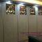 high quality mdf frameless aluminum glass partition folding door for showroom