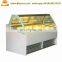 Sliding glass door display refrigerator showcase for cake ice cream display showcase price