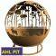2018 new design durable globe fire pit for garden treasure