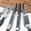 Sawtooth non stick black kitchen knife set