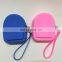Women'Promotion Gift Silicone Coin Bag Young Ladies Wallet Creative small backpack coin purse