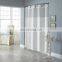 Waterproof Fabric Bathroom Hookless Shower Curtain