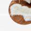 microfiber synthetic sheepskin imitate black faux fur area rug carpet