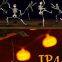 Halloween 2AA batteries powered 10 led waterproof halloween party decoration lighted pumpkin lantern decoration