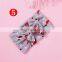 Christmas Soft Nylon Headbands Baby Girls Bow-knot Head wear Turban Elastic Kids Bandage Wide Head Wraps Hair Accessories