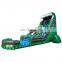 palm tree playground inflatable wavy water slide with pool