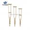 Wooden crutches handicapped walking cane stick