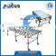 Gravity unpowered stainless steel retractable roller conveyor height adjustable