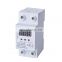 Over under voltage protection 40A 63A 220V auto voltage protector voltage monitor current protector