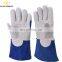 Custom Hand Protection Heat Resistant Anti Cut High Quality Long Sleeve Cow Split Leather Safety Welding Gloves