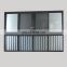 20 years export experience simple design frosted glass silver aluminum frame balcony big sliding window with protection bars