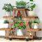 K&B Wholesale Cheap Hot 2021 New Design Popular Solid Wood Flower Plant Stand Indoor