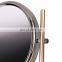 Popular two side magnifying make up mirror with storage desktop mirrors wholesale bathroom small cosmetic mirror
