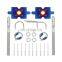 Универсальный комплект крюков для капота машины Universal Jigsaw Bonnet Pin Kit из нержавеющей стали с титаново-синим покрытием типа JDM. Комплект замков для капота машины