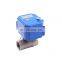 Brass  SS304 SS316  DN15 DN20 DN25 2W ball Motorized valve  15N  NPT  motorized valve