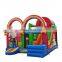 Commercial outdoor toys bounce house with slide inflatable pvc castle for kids