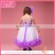 Oem service flower girl feather party dresses for girl 1-9 years
