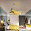 Creative Design Aircraft Shape Light For Children's Room Boy's Room Yellow Blue Pendant Lighting Fixtures