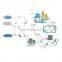 Mini 4 Port Pon Device Epon Puertos Gpon Fiber 1U Ftth Gepon Olt