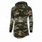 Camouflage Hip-hop style hooded sweatshirt camo side zipper gym Fleece sports performance style hoodie for men