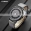 SINOBI Hot Sale Gentleman Wristwatch Creative Dial Watches PU Leather and Steel Watch Custom Logo Man Watch