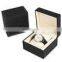 Black Luxury PU Leather Watch Strap Gift Packaging Box Watch Box Custom Logo
