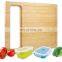 Extra Large Bamboo Cutting Board Collapsible Silicone Bowls Kitchen Sink Chopping Board With Containers for Storage