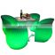 illuminated cocktail table rechargeable led light wireless illuminated party bar table modern glowing coffee shop led chair
