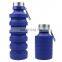 550ml Collapsible Foldable Water Bottle Silicone with Carabiner