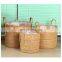 2022 Selling Straw Multi Organizers Kitchen Craft Newest Girls Large Round Toy Big Kid Storage Bin