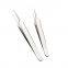 Acne blackhead tweezers stainless steel curved hook diagonal clip beauty tools