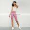 2 Pieces Sports Bras Set Yoga Backless Sweat-Wicking Tank Tops Women High Waist Biker Shorts 80nylon 20spandex