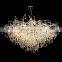 hotel lobby rain drop tree branch pendant light modern luxury glass chandelier