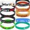 Best Seller Customized Patriotic Reflective Design 100% Silicone Bracelet for Party Gathering