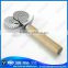 New Design Wood Handle Double Wheel Pizza Cutter