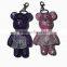 Hot sale bling bear keychain factory