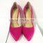 Sexy fashion high heel shoes women premium shoes hot pink silk upper ladies formal dresses shoes 2016 evening party shoes