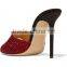 Catwalk sandals slippers red diamond luxury summer new arrival slipper shoes sexy women slipper sandals