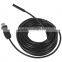 15M Cable 7mm Lens USB Endoscope Pipe Inspection Camera Borescope 6 LEDs IP67 Waterproof Mini PC Tube Snake
