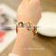 18K Plated Roman Numerals Red Rope Bracelet Jewelry Good Luck