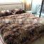 3pcs Flannel Fleece Blanket And Pillows With Animal Skin Super Soft Blanket Dot